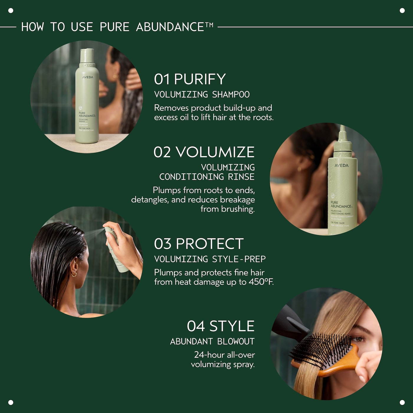 pure abundance™ volumizing conditioning rinse, 5 fl oz/150 ml