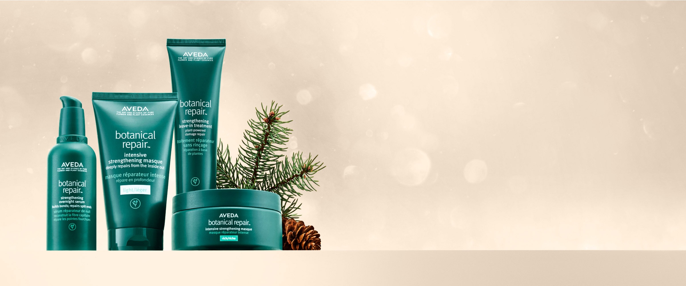 Shop plant powered, bond-building treatment to strengthen and repair damaged hair.