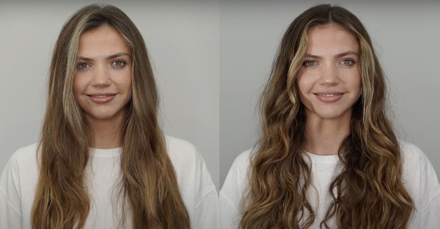 Click on video demonstrate an easy heatless hair curling and wavy hair style. 