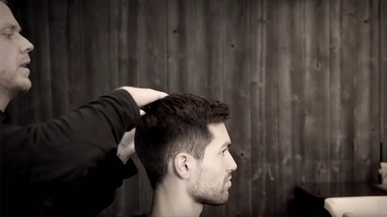 Click on video demonstrate about Hair styling - Slicked Down, Textured, and Polished Men’s Styles